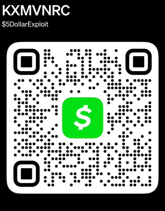 Cash App QR code for $5DollarExploit